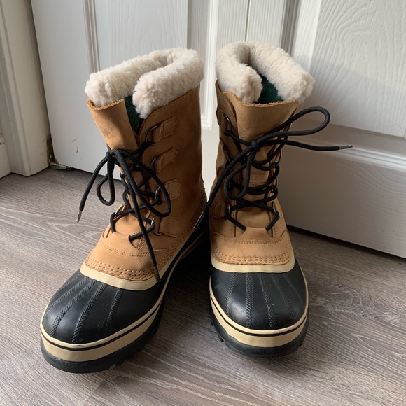 Sorel Tan and Black Winter Boots - Picture 2 of 5